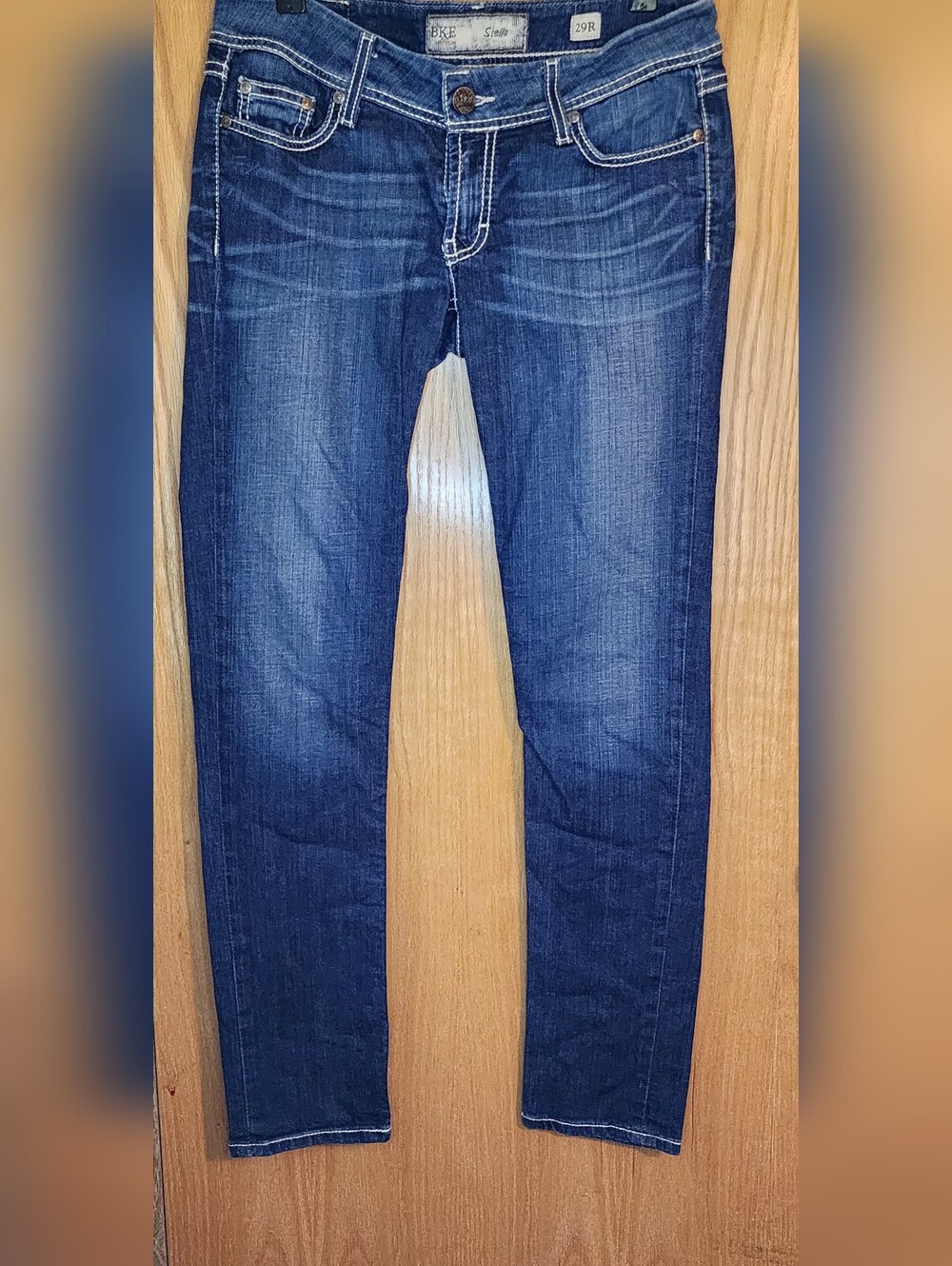 BKE Women's Skinny Jeans - Dark Blue Wash
